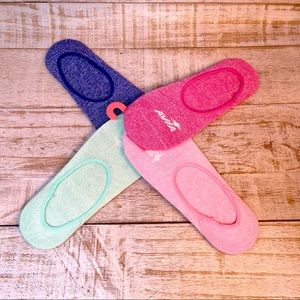 NWOT Avia Pastel Colorful Soft No-Show Sock Shoe Liners Pink, Purple, Blue